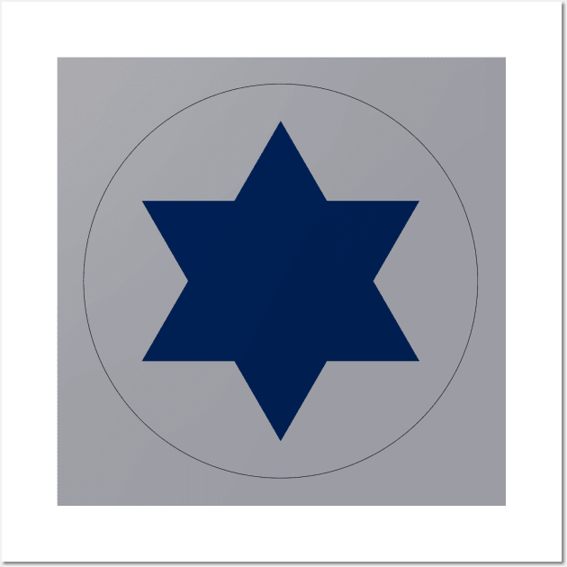 Roundel of the Israeli Air Force 2023 Wall Art by EphemeraKiosk